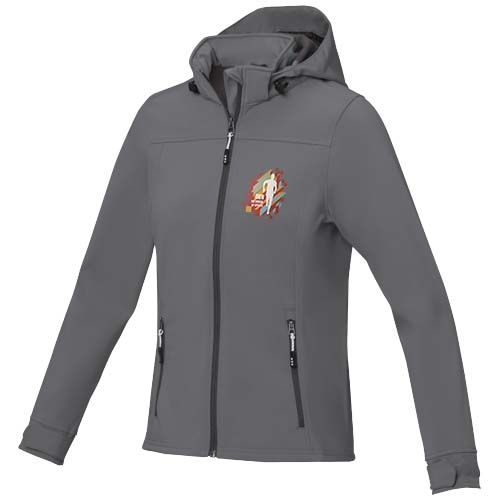 gris acero Chaqueta softshell de mujer