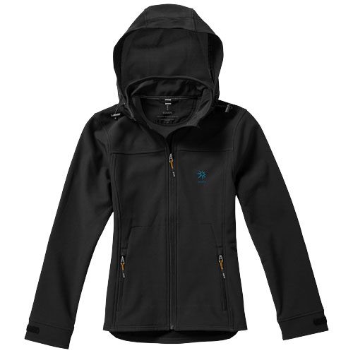 black Chaqueta softshell de mujer