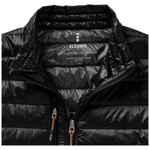 black Chaleco ligero de plumón natural de hombre