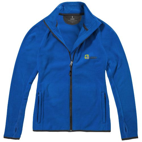 blue Chaqueta de forro con cremallera completa de mujer