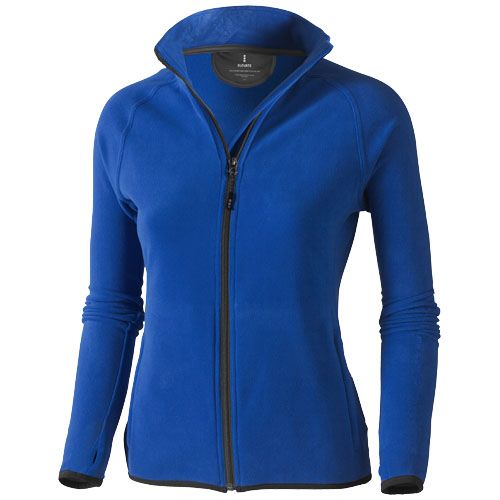 blue Chaqueta de forro con cremallera completa de mujer