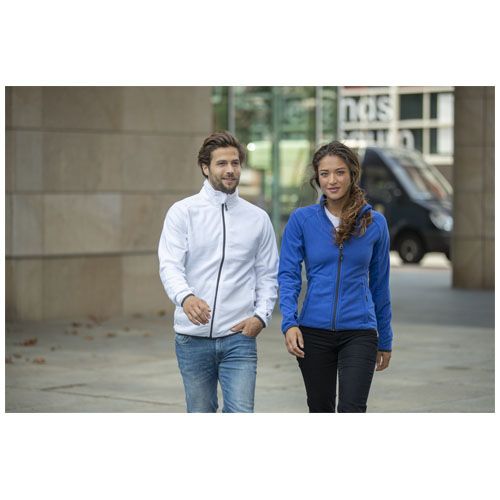 blue Chaqueta de forro con cremallera completa de mujer