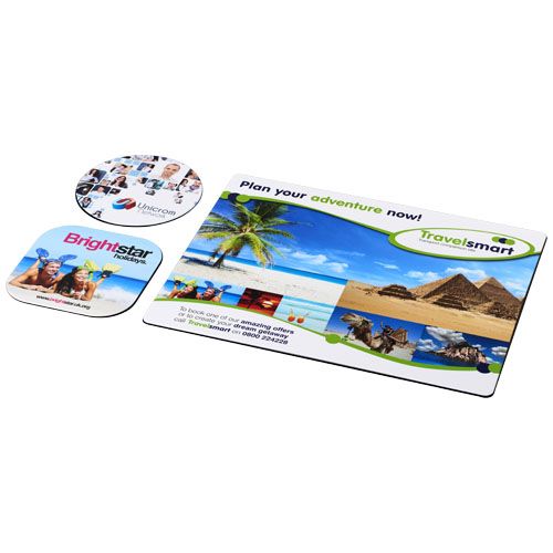 Ensemble de tapis de souris et sous-verre Brite-Mat® - 4