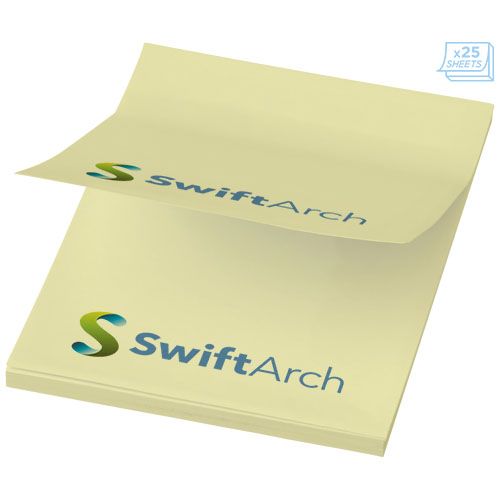 amarillo claro Notas adhesivas de 50x75 mm Sticky-Mate®
