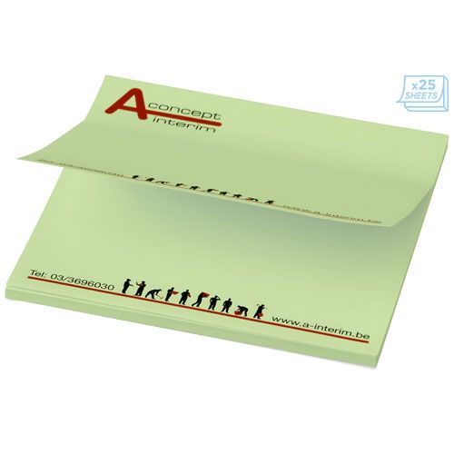 verde menta Notas adhesivas de 75x75 Sticky-Mate®