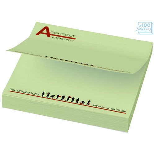 verde menta Notas adhesivas de 75x75 Sticky-Mate®