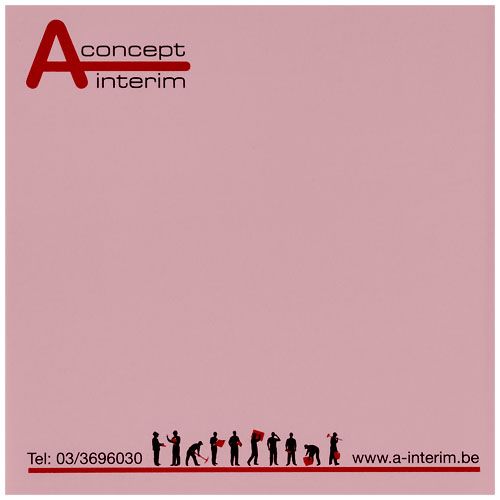 rosa claro Notas adhesivas de 75x75 Sticky-Mate®