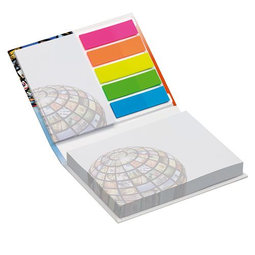 white Set de marcapáginas con notas Combi de tapa dura