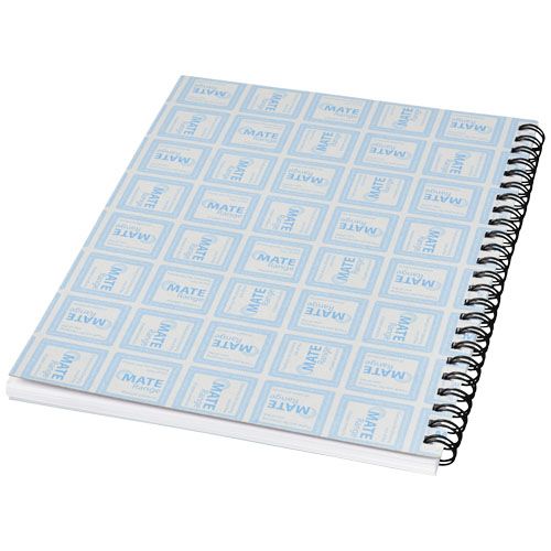 blanco/negro Libreta A5 con espiral y cubierta de PP