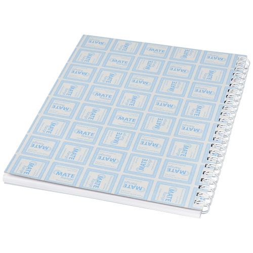 white Libreta A5 con espiral y cubierta de PP