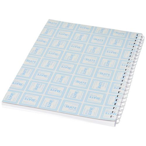white Libreta A5 con espiral