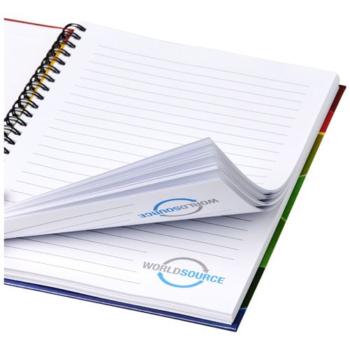 white Cuaderno A4 Wire-o y tapa dura