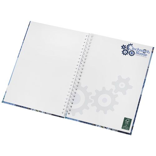 white Libreta A5 tapa dura