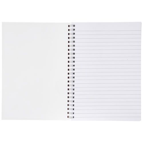 white Libreta A4 con cubierta sintética