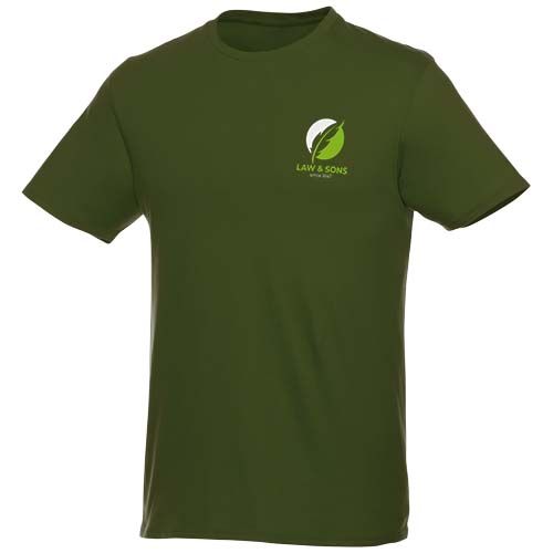 verde militar Camiseta de manga corta para hombre