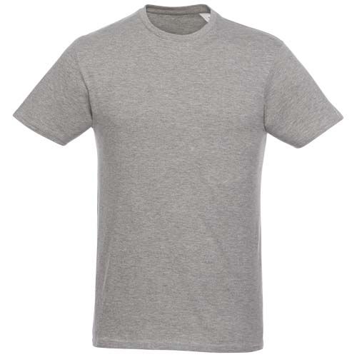 gris chiné Camiseta de manga corta para hombre