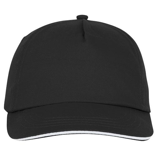 Gorra de 5 paneles con ribete 