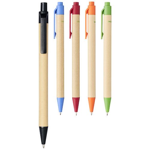 Bolígrafo de cartón reciclado y plástico de maíz 