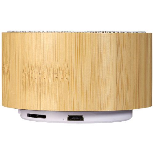 natural/blanco Altavoz Bluetooth® de bambú