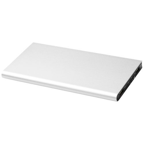plateado Batería externa de aluminio de 8000 mAh