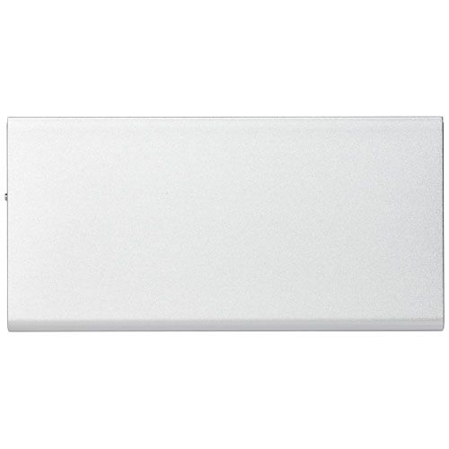 plateado Batería externa de aluminio de 8000 mAh
