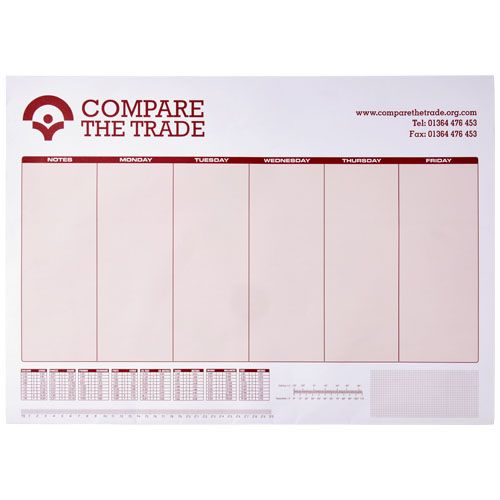 Sous-main Desk-Mate® A3, blanc - 2