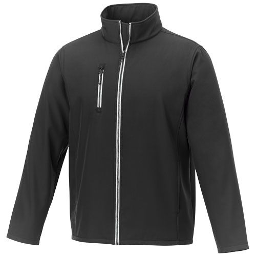 black Chaqueta softshell para hombre