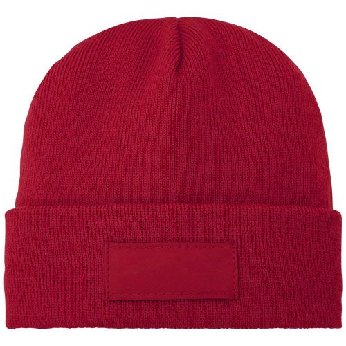 Gorro de lana con parche 