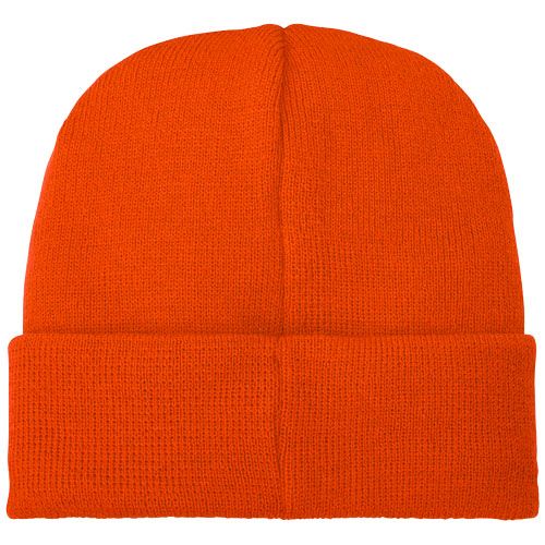 Gorro de lana con parche 