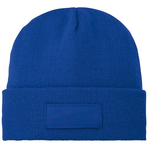 Gorro de lana con parche 