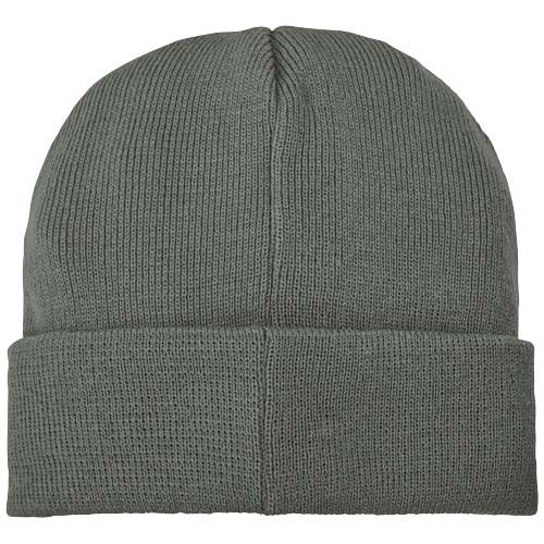 Gorro de lana con parche 