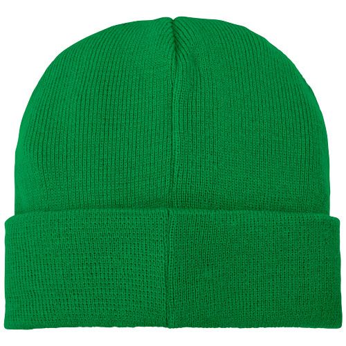 Gorro de lana con parche 