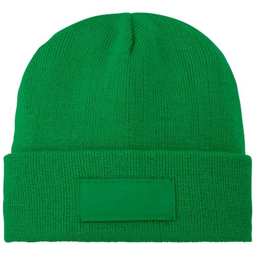 Gorro de lana con parche 