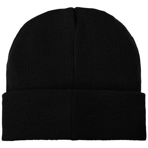 Gorro de lana con parche 