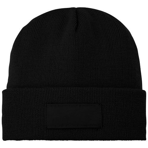 Gorro de lana con parche 