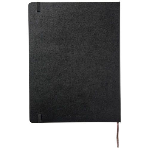 black Libreta de tapa dura XL rayada