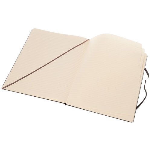 black Libreta de tapa dura XL rayada