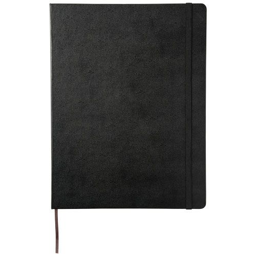 black Libreta de tapa dura XL rayada