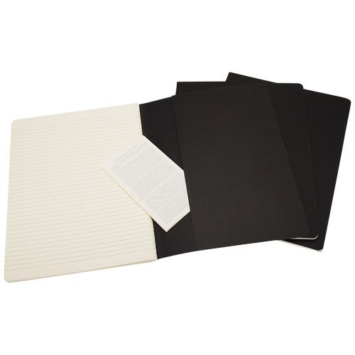 black Libreta XL rayada
