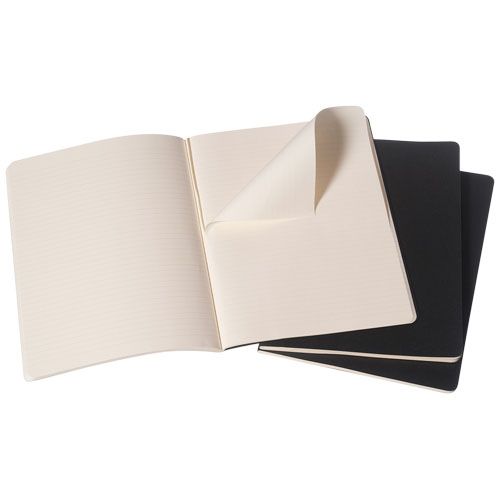 black Libreta XL rayada