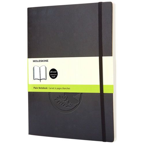 black Cuaderno Classic XL de tapa blanda - liso