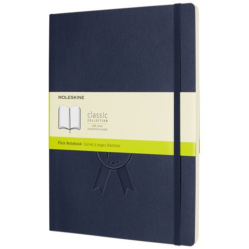 azul zafiro Libreta de tapa blanda XL lisa