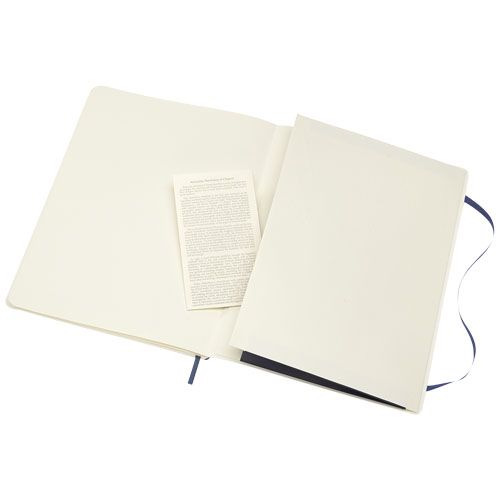 azul zafiro Libreta de tapa blanda XL lisa