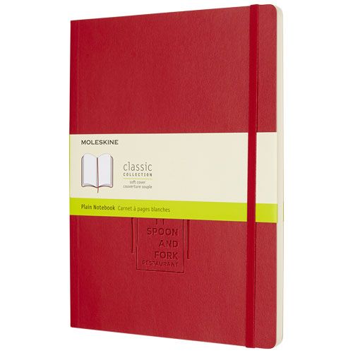rojo vivo Libreta de tapa blanda XL lisa