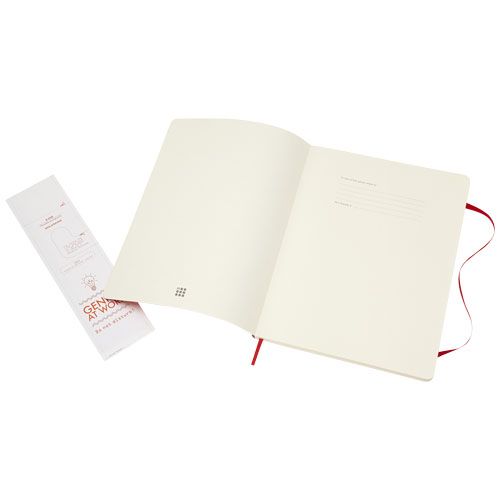 rojo vivo Libreta de tapa blanda XL lisa