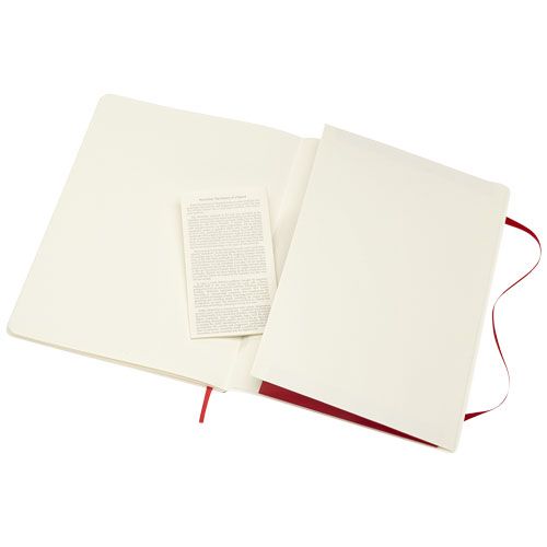 rojo vivo Libreta de tapa blanda XL lisa