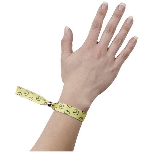 white Pulsera metálica multicolor festival