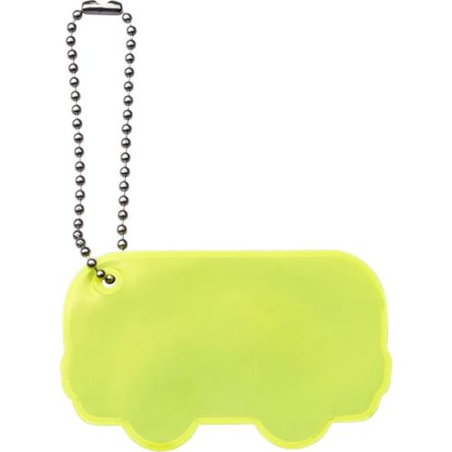 amarillo neón Etiqueta de autobús reflectante