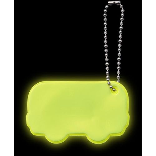 amarillo neón Etiqueta de autobús reflectante