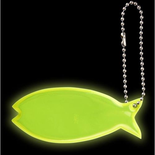 amarillo neón Colgante pez de PVC reflectante H-12 RFX™